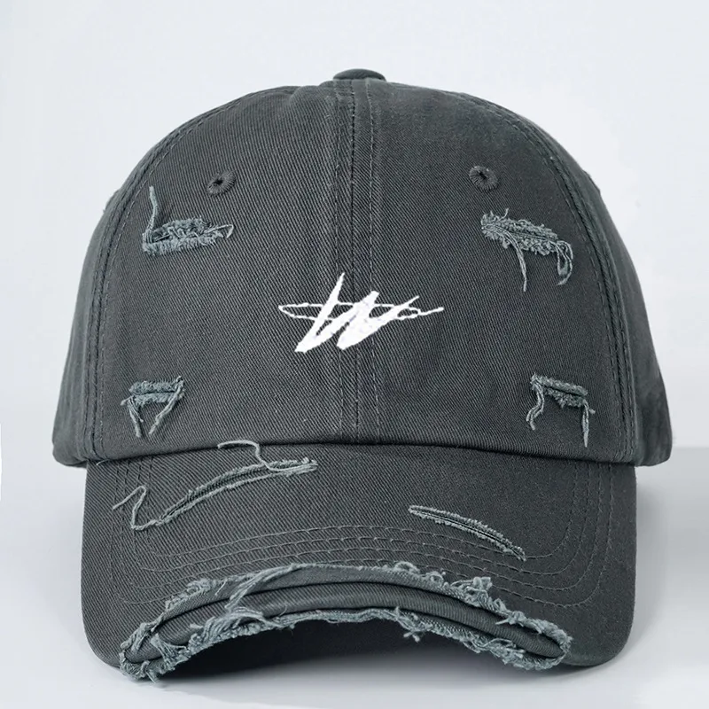 Unisex Geometric Curved Eaves Embroidery Casual Simple Style Streetwear Baseball Cap display picture 6