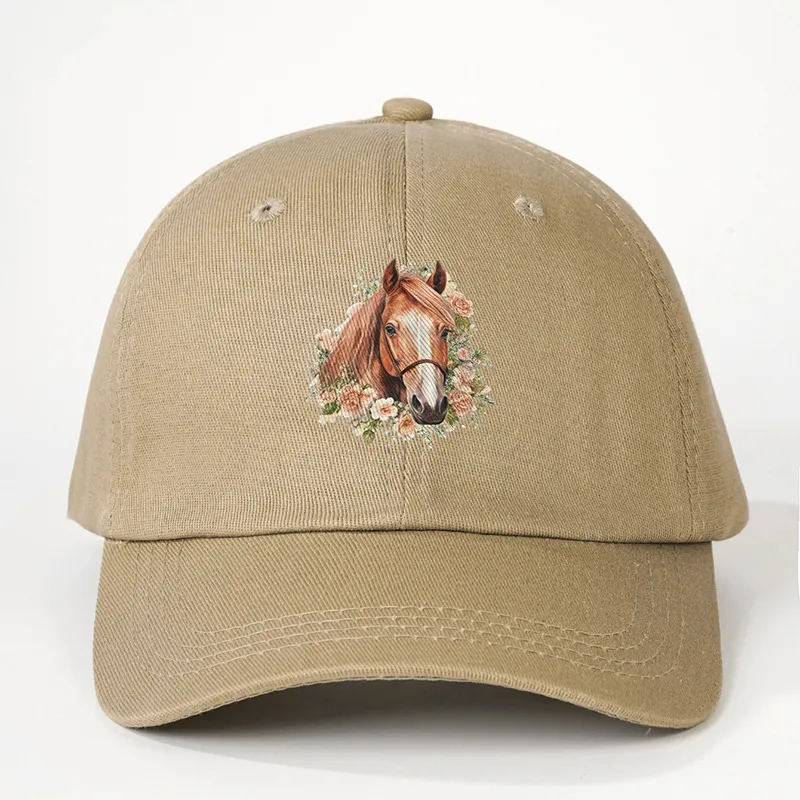 Unisex Horse Curved Eaves Embroidery Casual Simple Style Streetwear Baseball Cap display picture 4