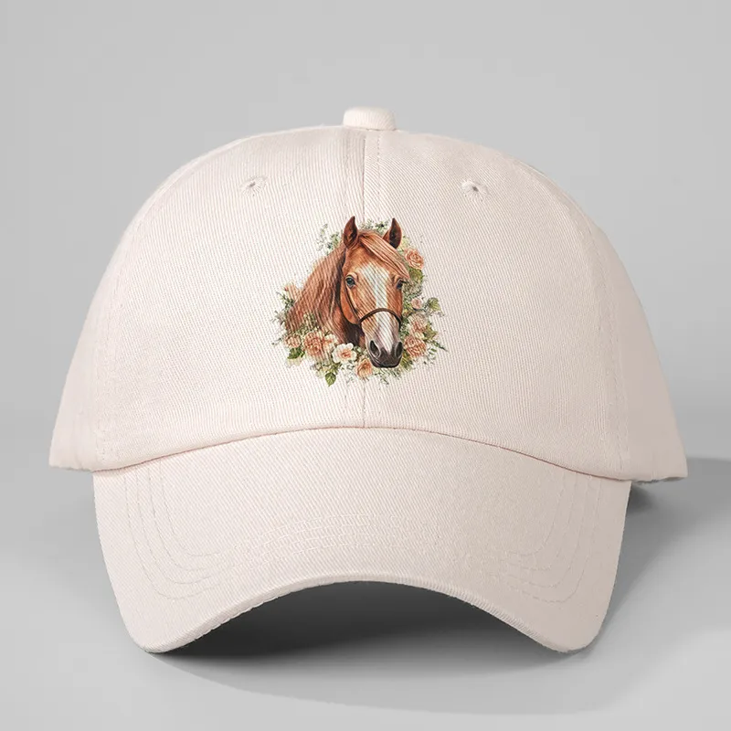 Unisex Horse Curved Eaves Embroidery Casual Simple Style Streetwear Baseball Cap display picture 5