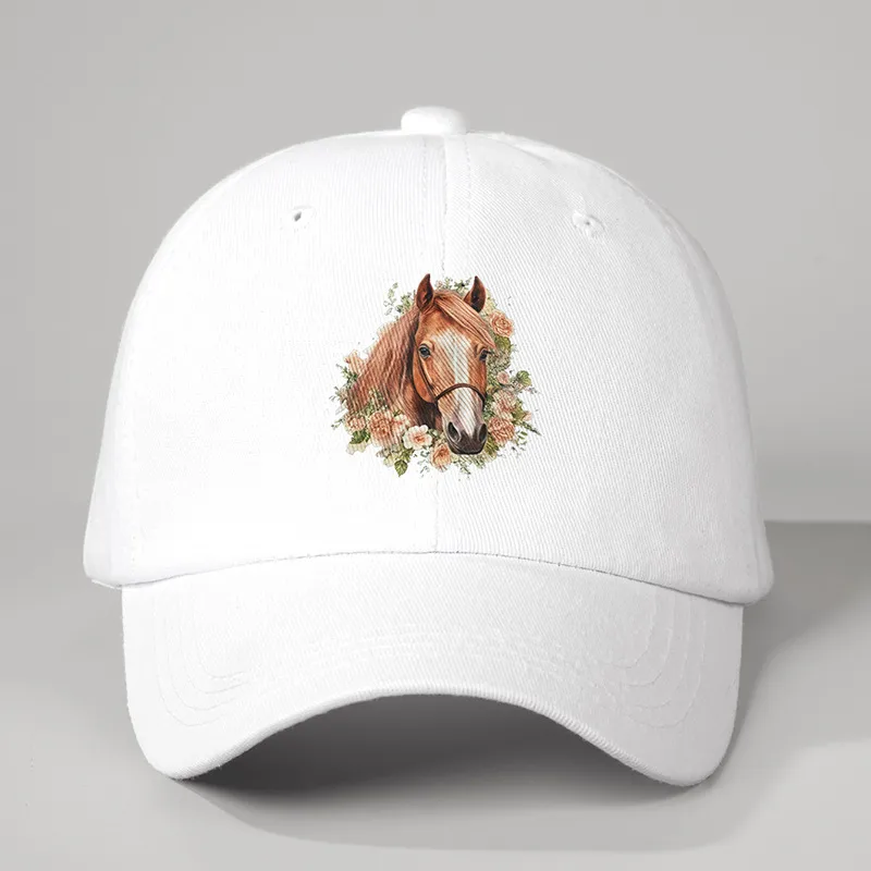 Unisex Horse Curved Eaves Embroidery Casual Simple Style Streetwear Baseball Cap display picture 9