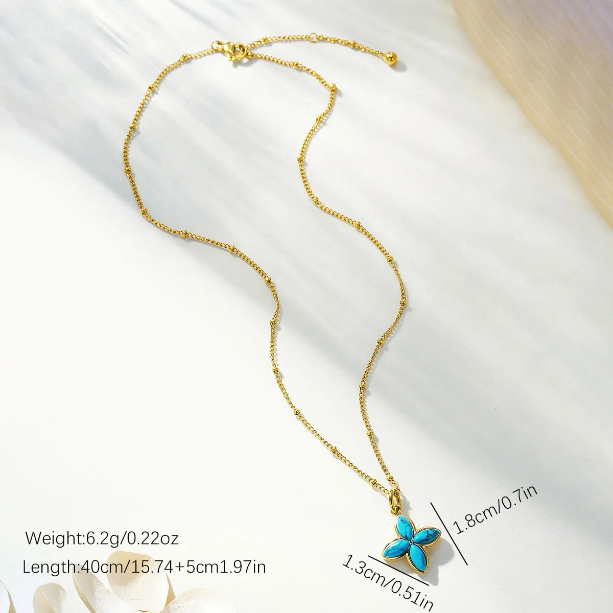 Elegant Glam Lady 304 Stainless Steel Flower Women's Jewelry Set display picture 11