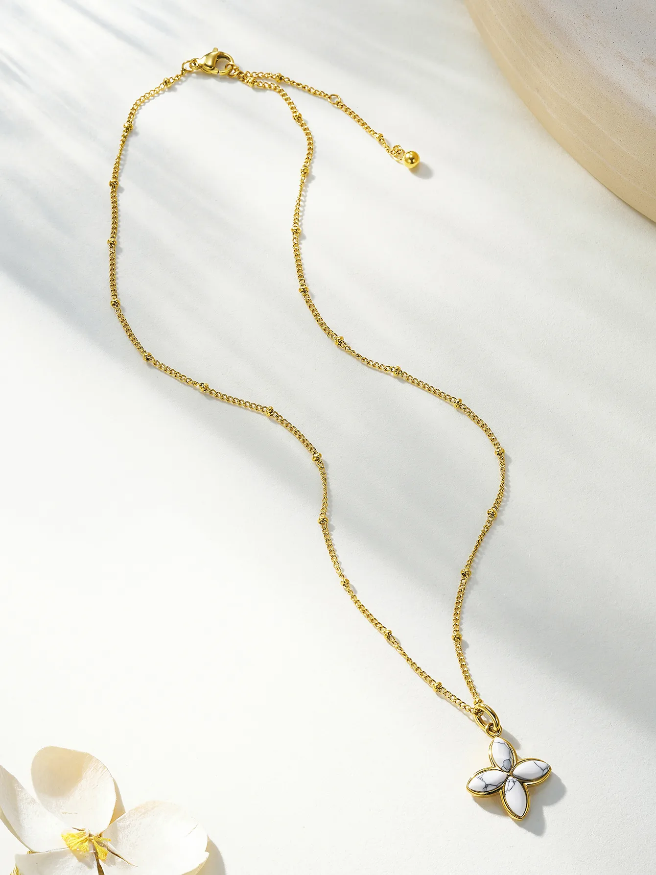 Élégant Glamour Femme Acier Inoxydable 304 Fleur Femmes Ensemble De Bijoux display picture 9