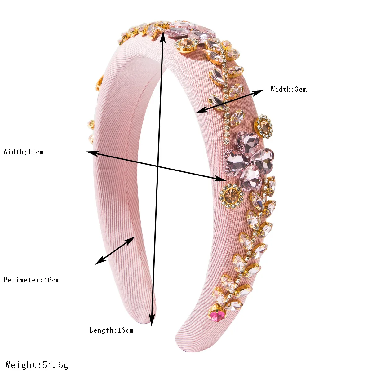 Mujeres Flor Lindo Dulce Tela Vidrio Banda Para El Cabello display picture 1