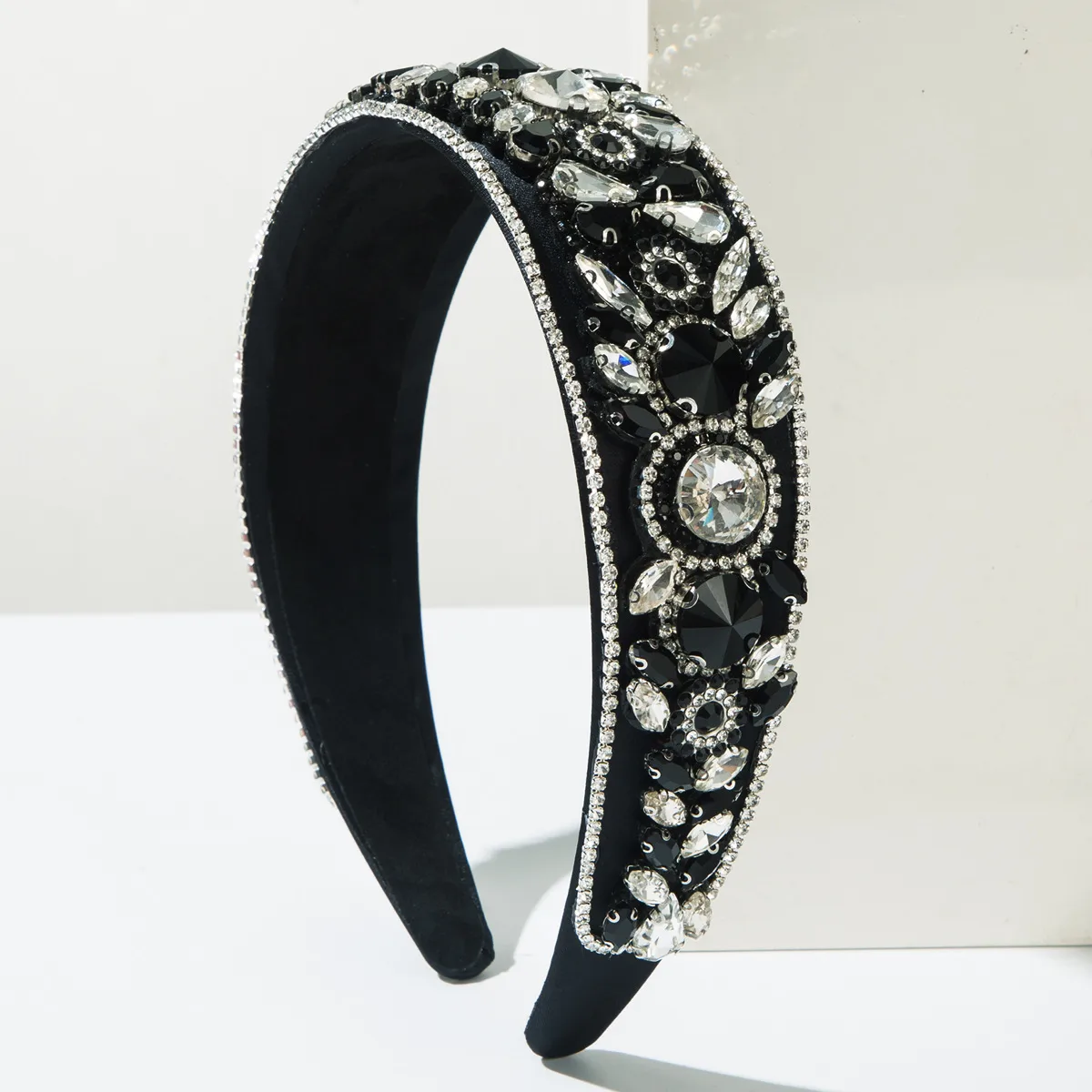 Mujeres Flor Lindo Dulce Tela Vidrio Banda Para El Cabello display picture 3