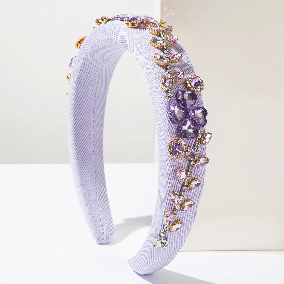 Mujeres Flor Lindo Dulce Tela Vidrio Banda Para El Cabello display picture 4