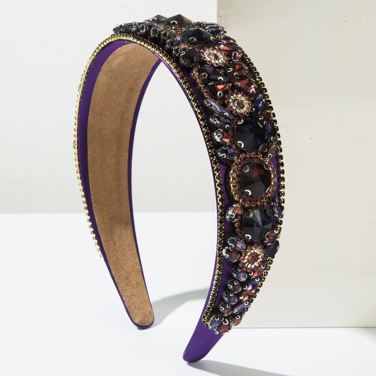 Mujeres Flor Lindo Dulce Tela Vidrio Banda Para El Cabello display picture 4