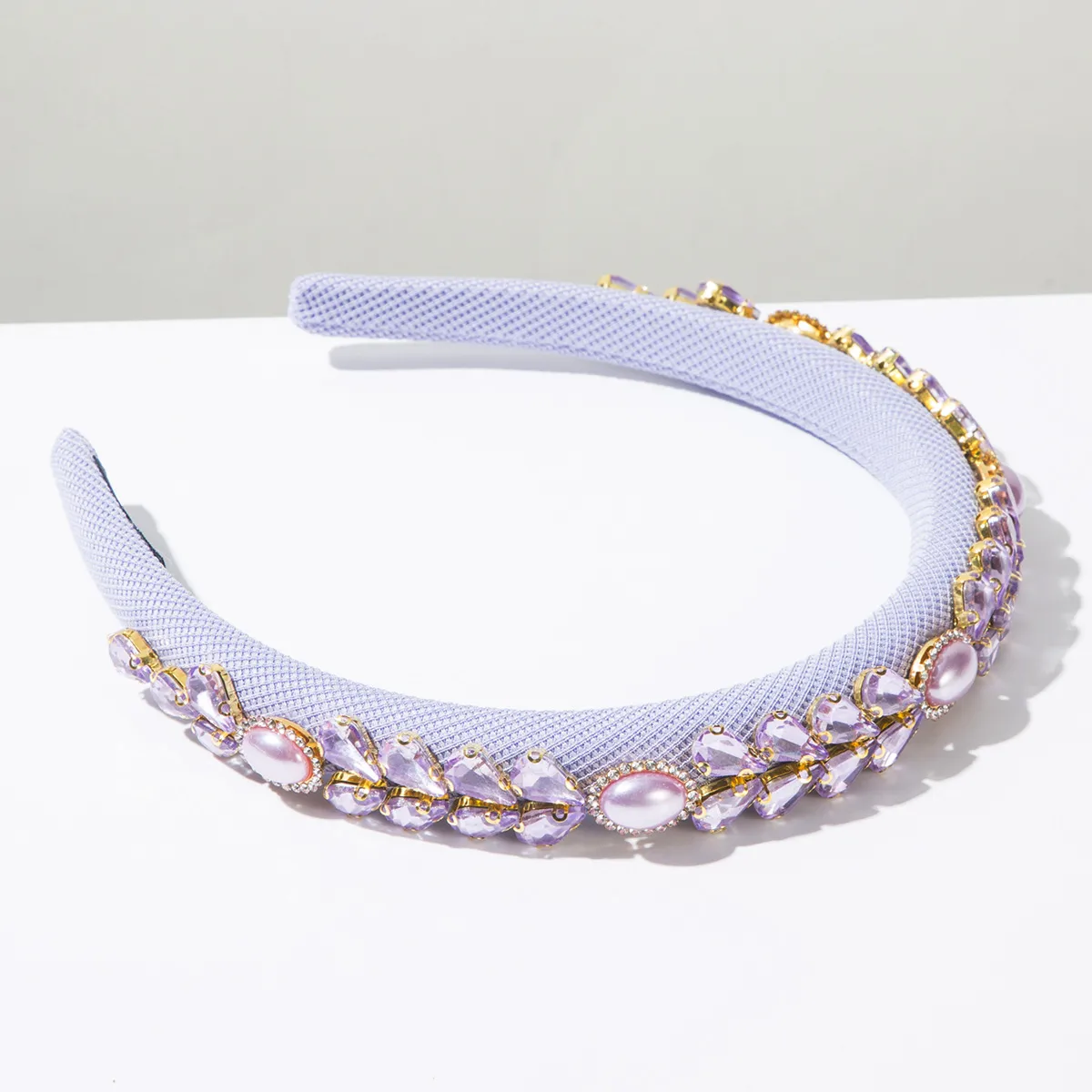 Women's Water Droplets Cute Sweet Cloth Glass Hair Band display picture 5