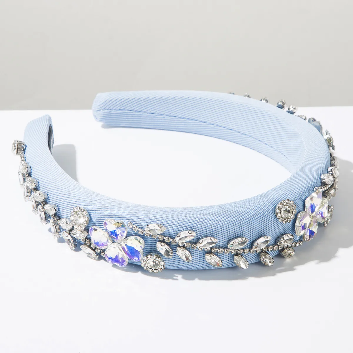 Mujeres Flor Lindo Dulce Tela Vidrio Banda Para El Cabello display picture 6