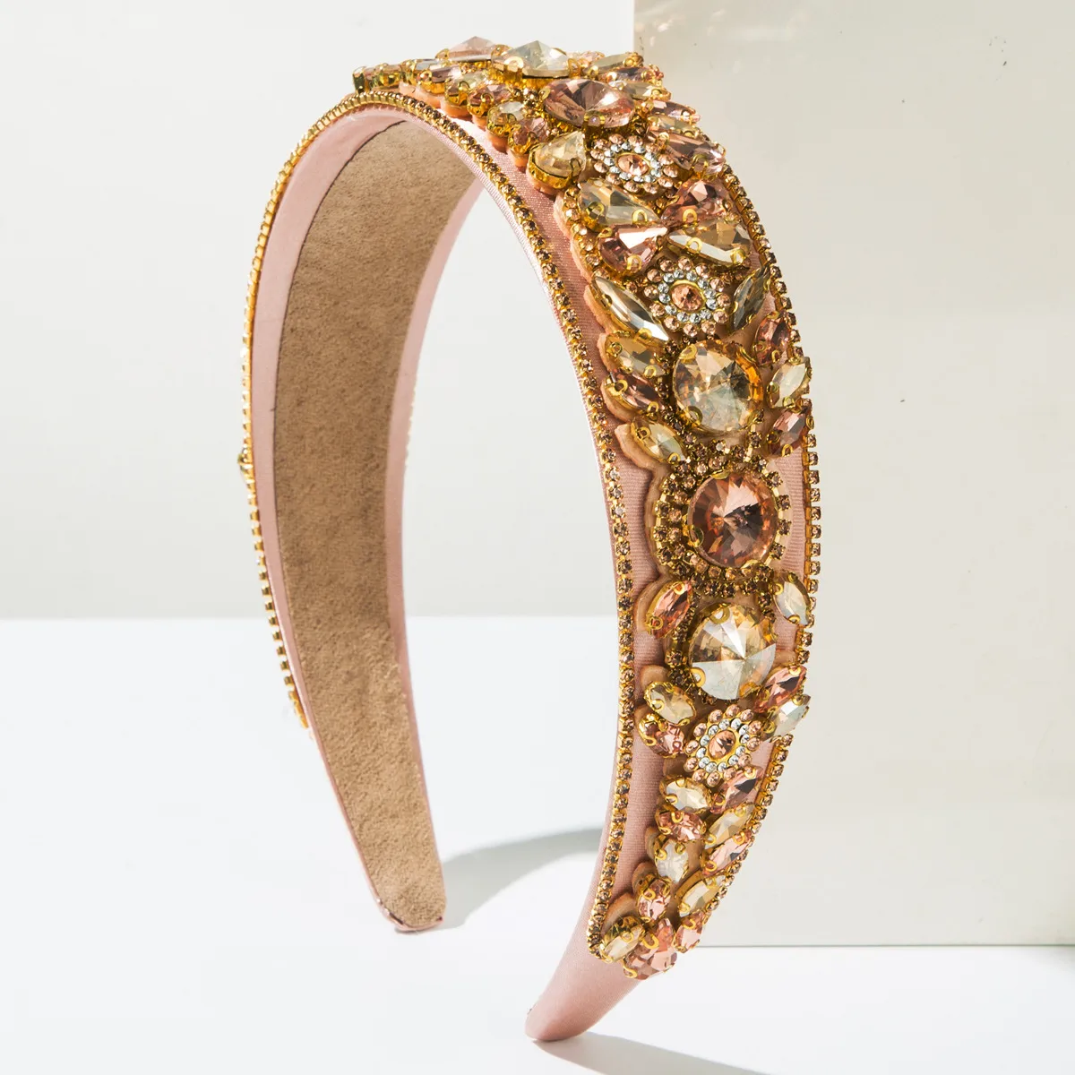 Mujeres Flor Lindo Dulce Tela Vidrio Banda Para El Cabello display picture 5