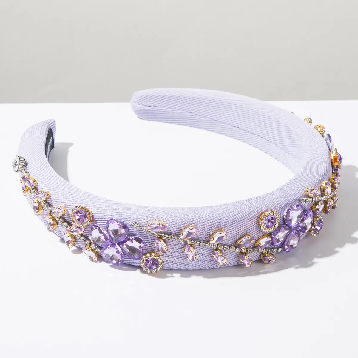 Mujeres Flor Lindo Dulce Tela Vidrio Banda Para El Cabello display picture 7