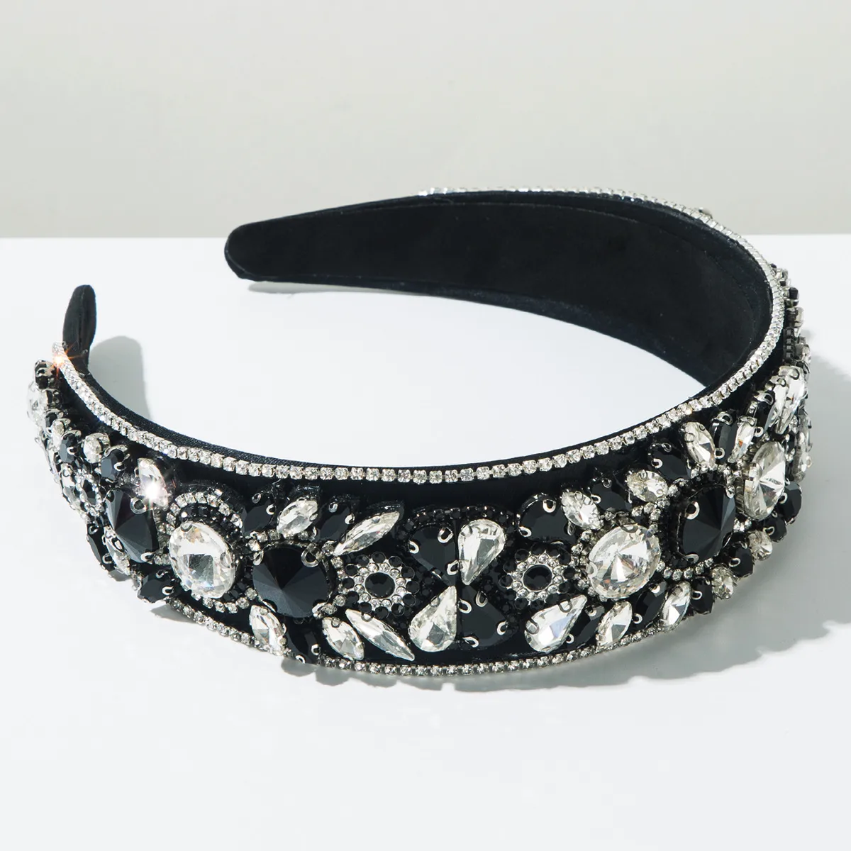 Mujeres Flor Lindo Dulce Tela Vidrio Banda Para El Cabello display picture 7