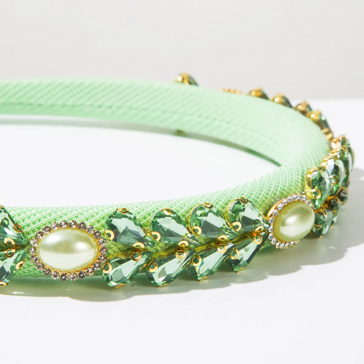 Women's Water Droplets Cute Sweet Cloth Glass Hair Band display picture 7