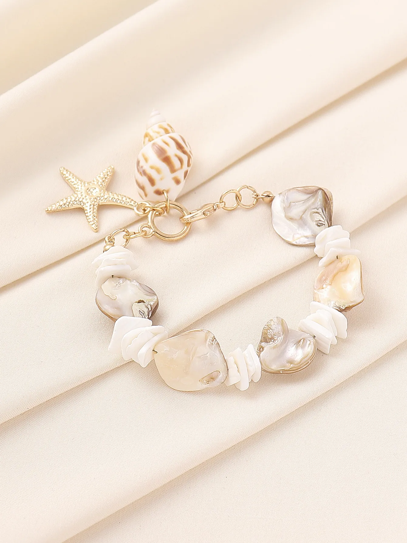 Gravier Alliage De Zinc Vacances Plage Étoile De Mer Conque Bracelet De Cheville display picture 16