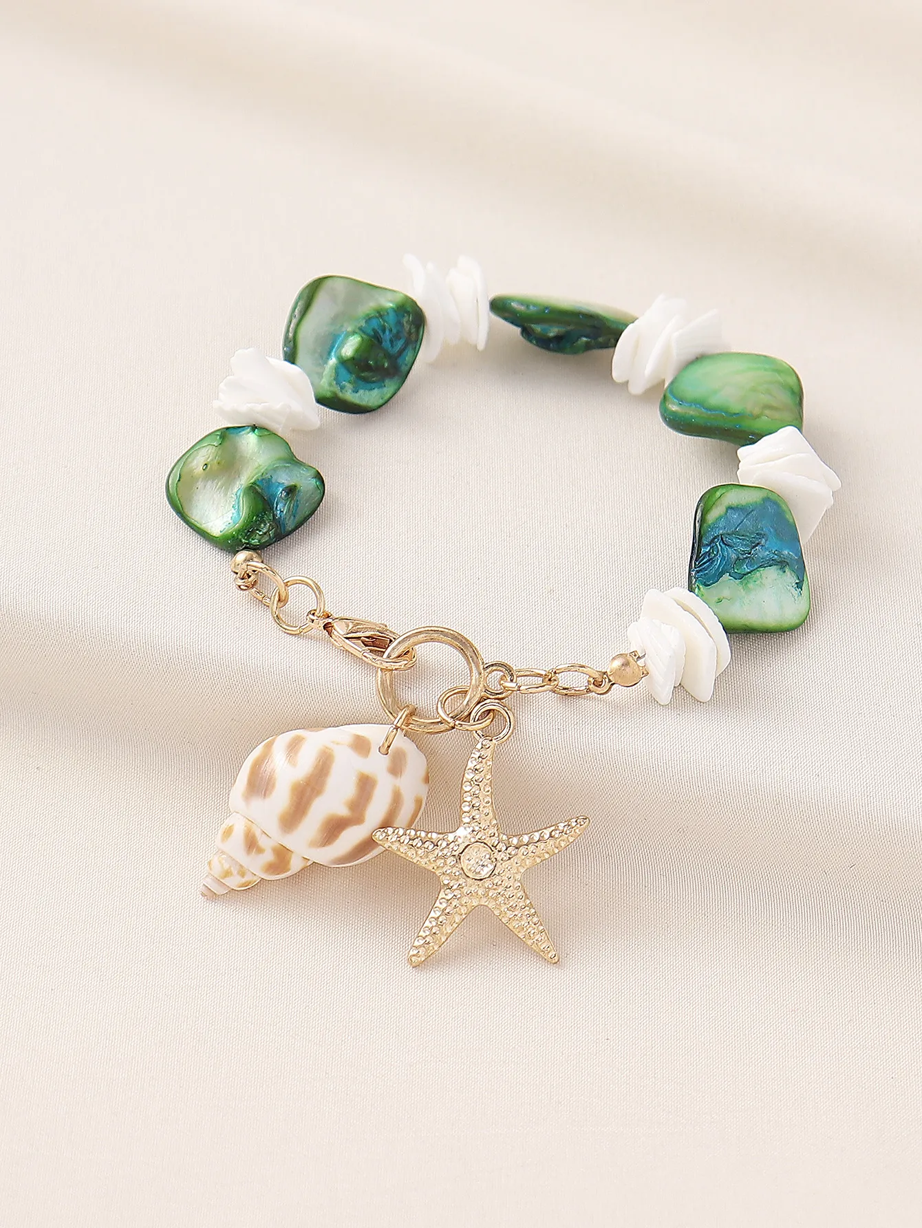 Gravier Alliage De Zinc Vacances Plage Étoile De Mer Conque Bracelet De Cheville display picture 18