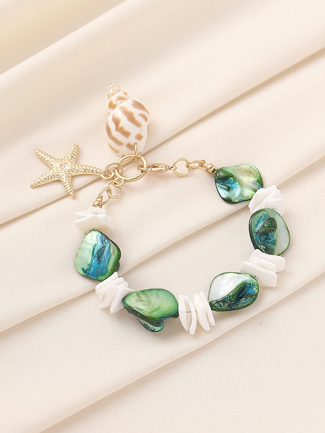 Gravier Alliage De Zinc Vacances Plage Étoile De Mer Conque Bracelet De Cheville display picture 19