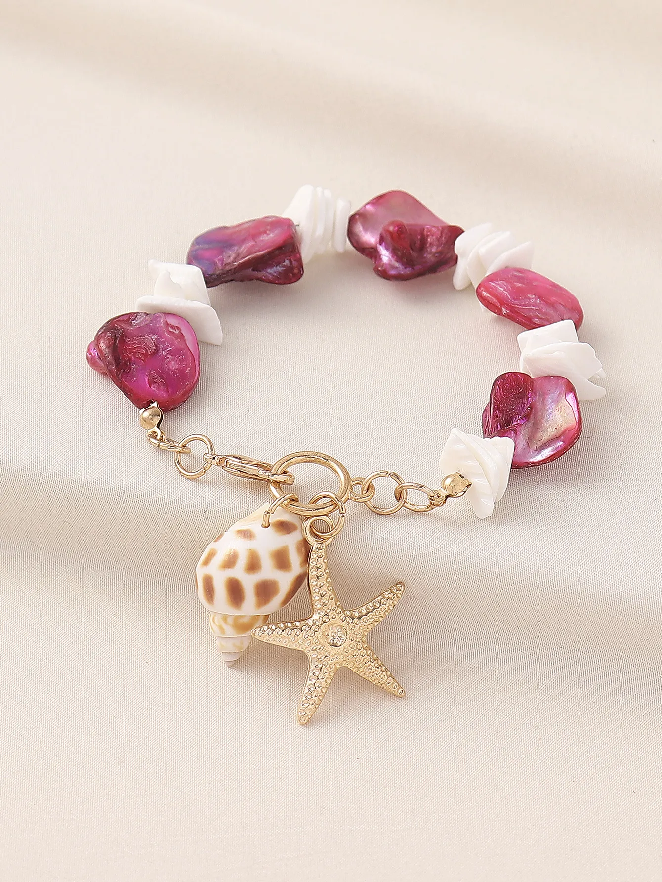 Gravel Zinc Alloy Vacation Beach Starfish Conch Anklet display picture 21