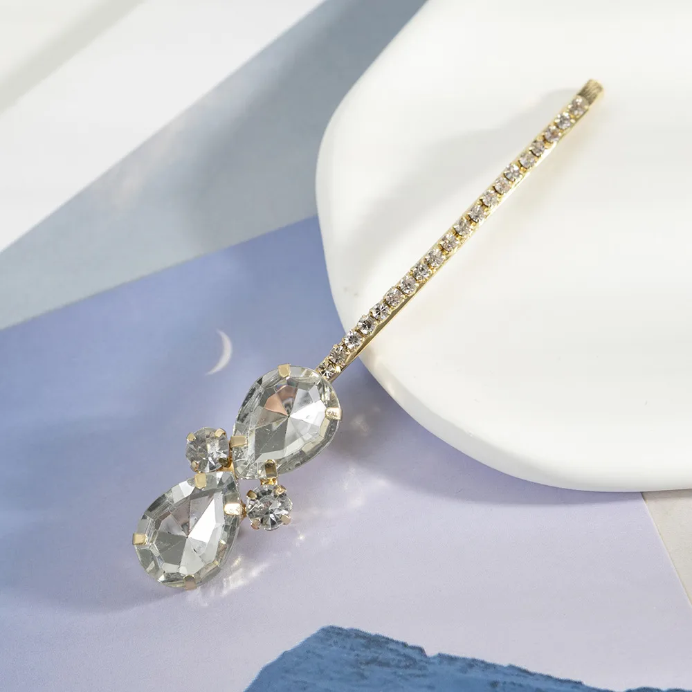 Femmes Les Gouttelettes D'Eau Style Moderne Brillant Alliage Strass Épingles À Cheveux display picture 5