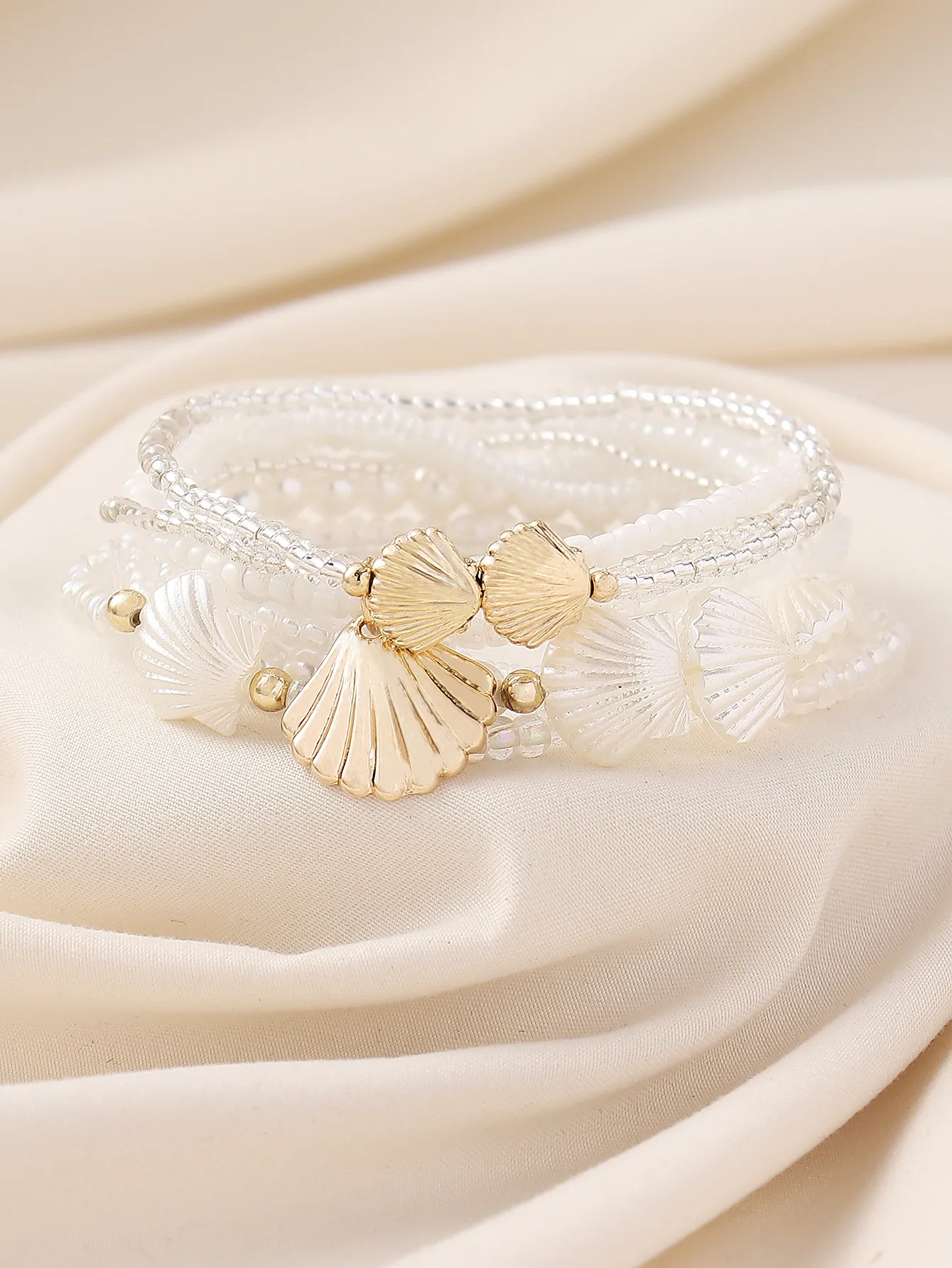 Plastic Zinc Alloy IG Style Casual Shell Anklet display picture 3