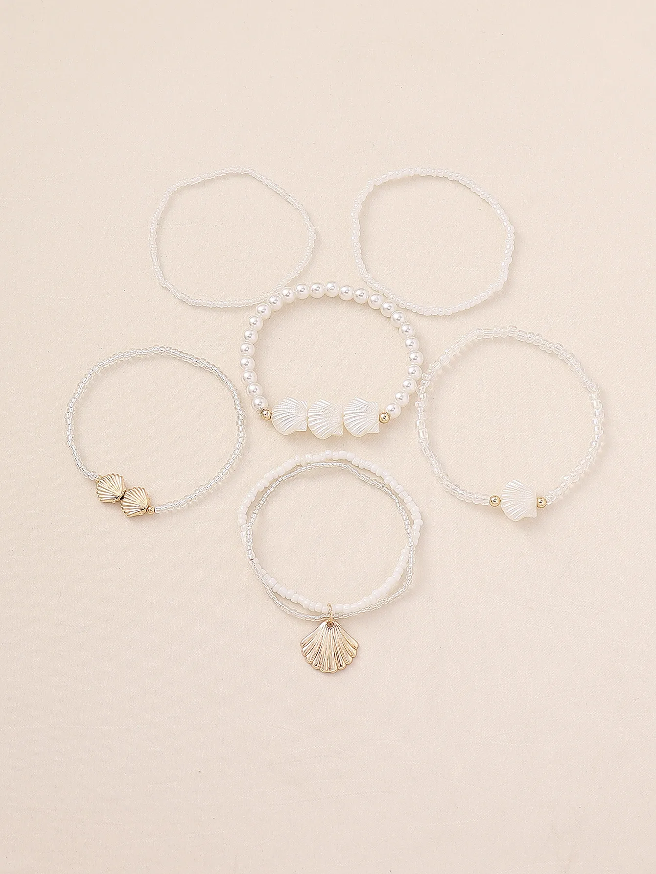 Plastic Zinc Alloy IG Style Casual Shell Anklet display picture 9