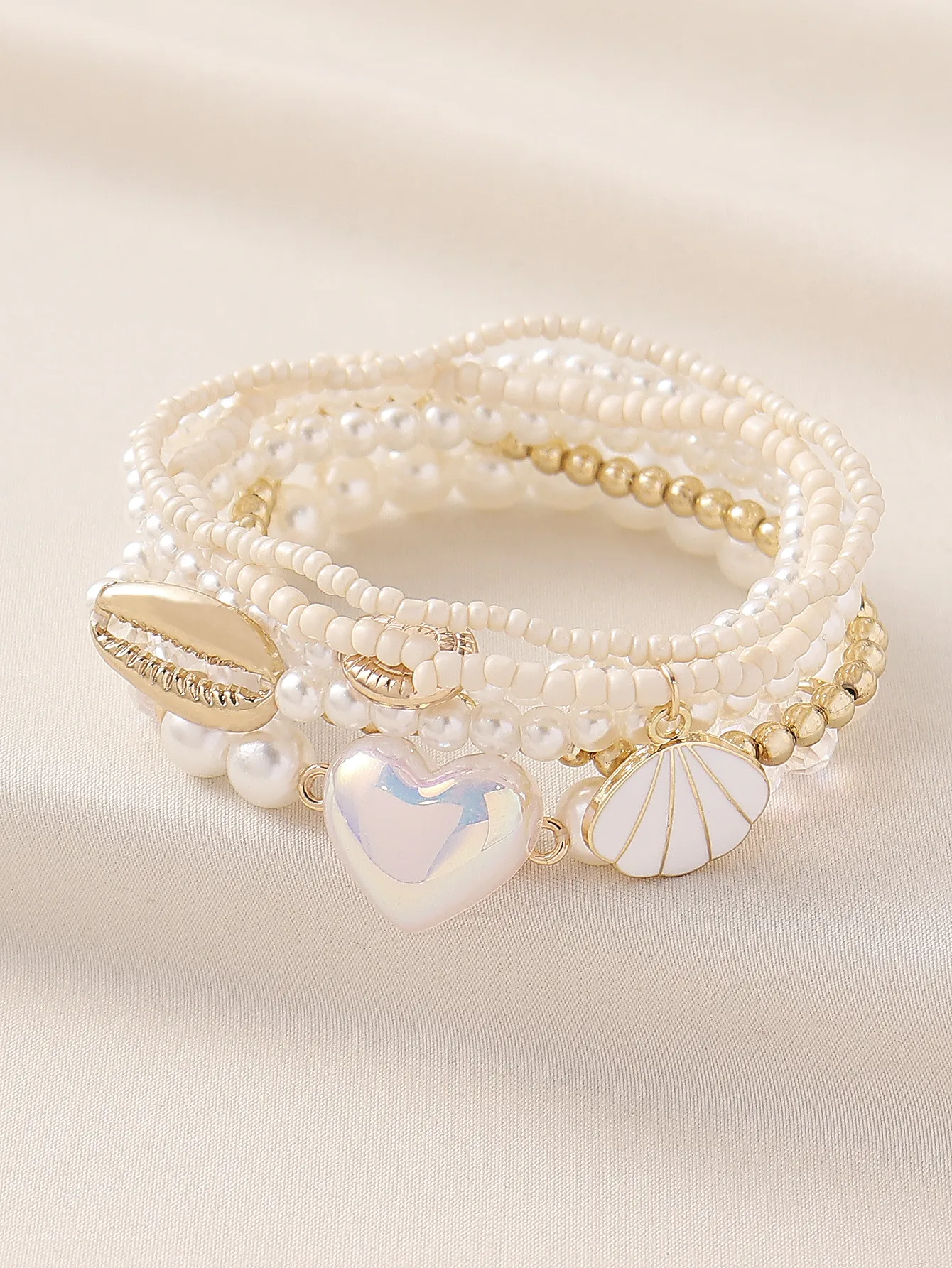 CCB Perle D'Imitation Plastique Hawaïen Style Coréen Coquille Bracelet De Cheville display picture 8