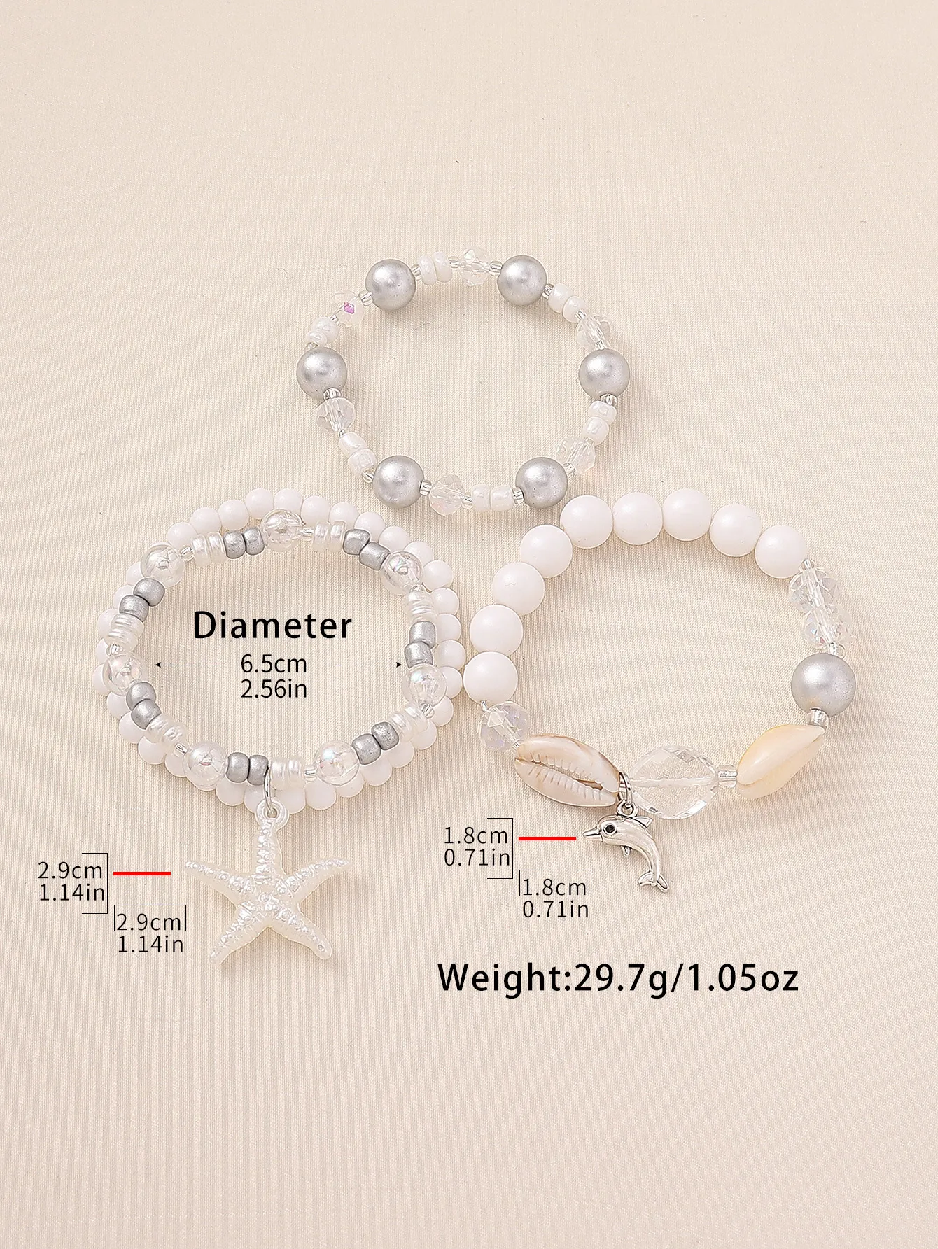 Plastic Zinc Alloy Hawaiian Animal Anklet display picture 1