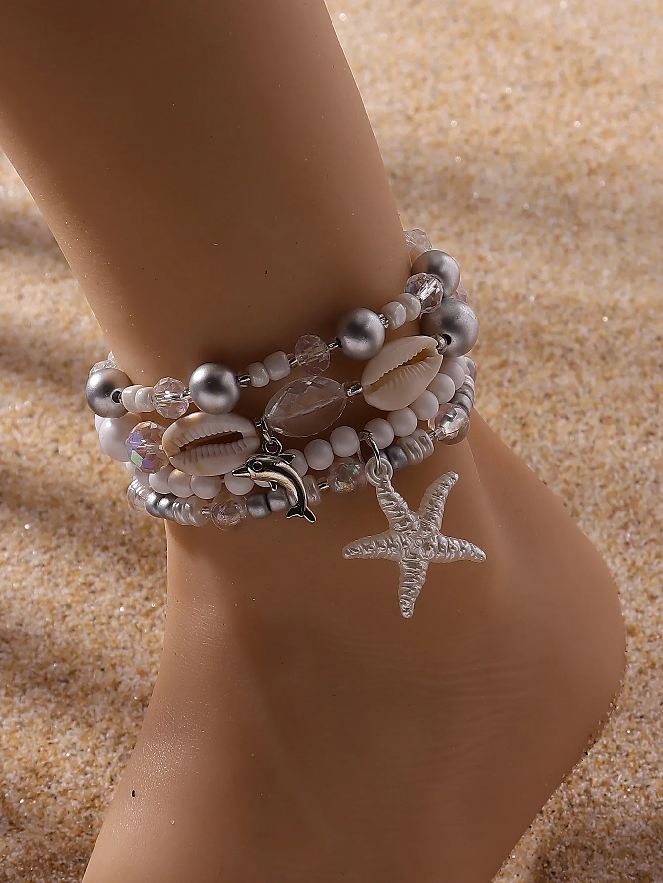 Plastic Zinc Alloy Hawaiian Animal Anklet display picture 8