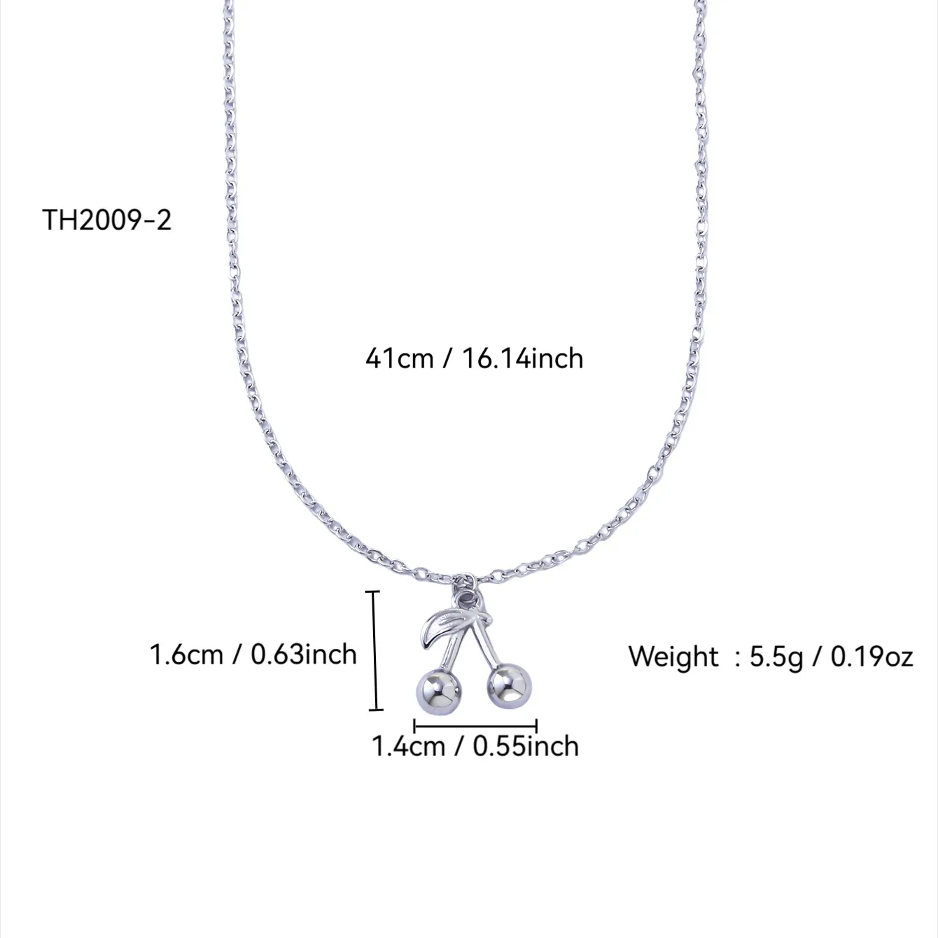 Élégant Femme Acier Inoxydable 304 Cerise Plaqué Or 18K Femmes Ensemble De Bijoux display picture 8