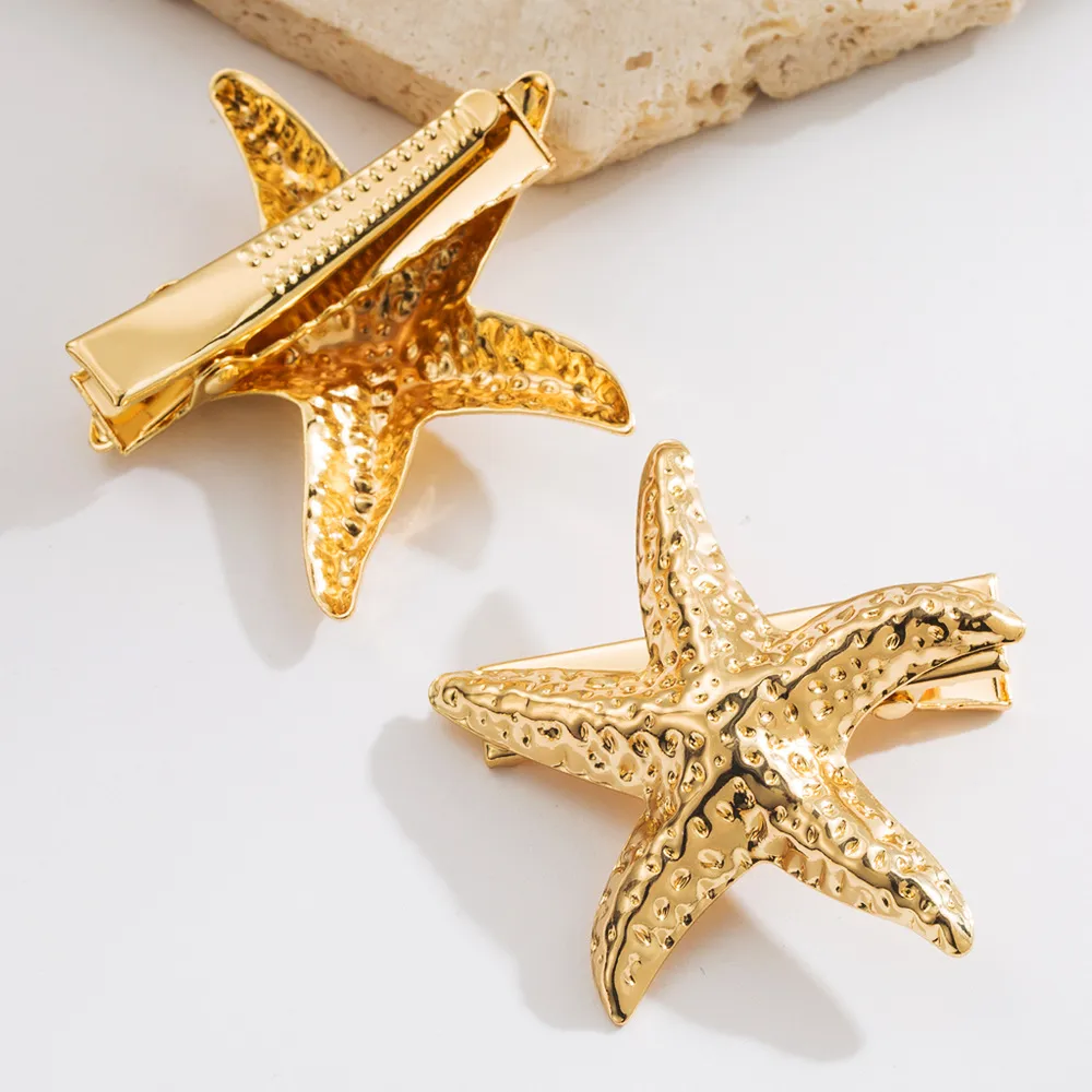 Women's Starfish Cute Hawaiian Alloy Plating Hair Clip display picture 5