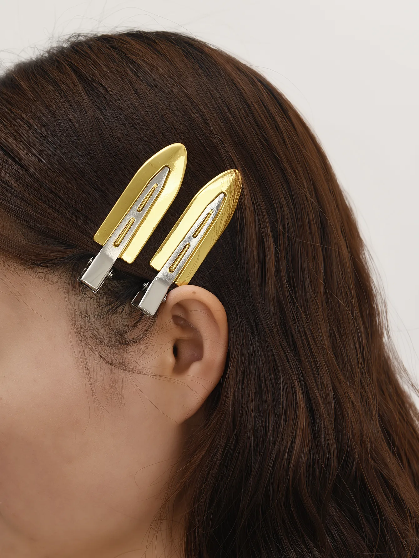 Mujeres Color Sólido Estilo Moderno Aleación Pinza Para El Cabello display picture 1