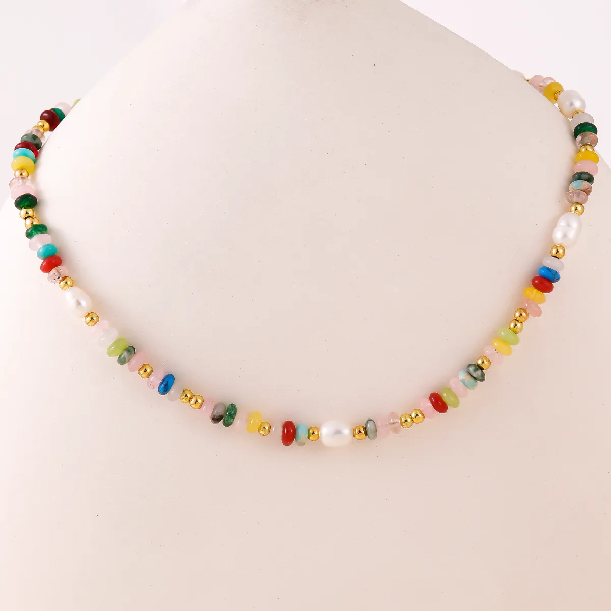 Flower Luxurious Queen Romantic Natural Stone Freshwater Pearl Necklace Wholesale display picture 2