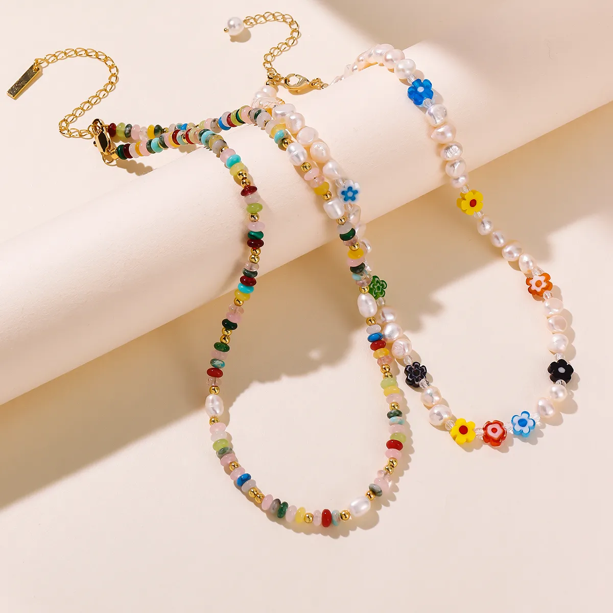 Flower Luxurious Queen Romantic Natural Stone Freshwater Pearl Necklace Wholesale display picture 3