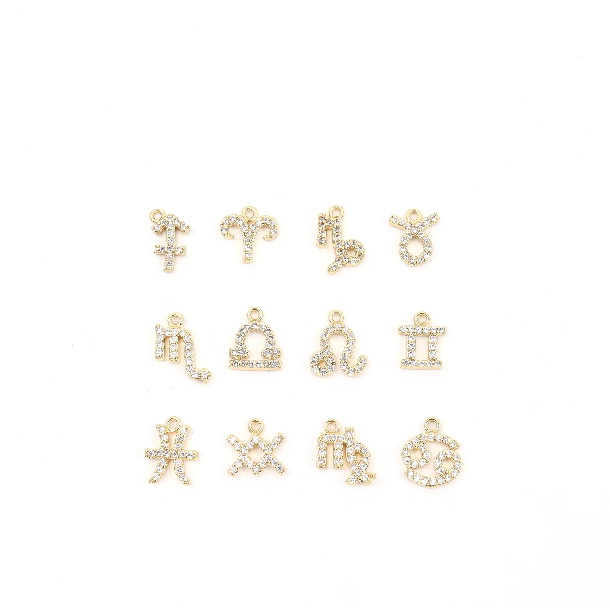 Constellation Heart Shape Elegant Simple Style Classic Style Zircon 201 Stainless Steel Artificial Crystal Copper Bracelets Wholesale display picture 5