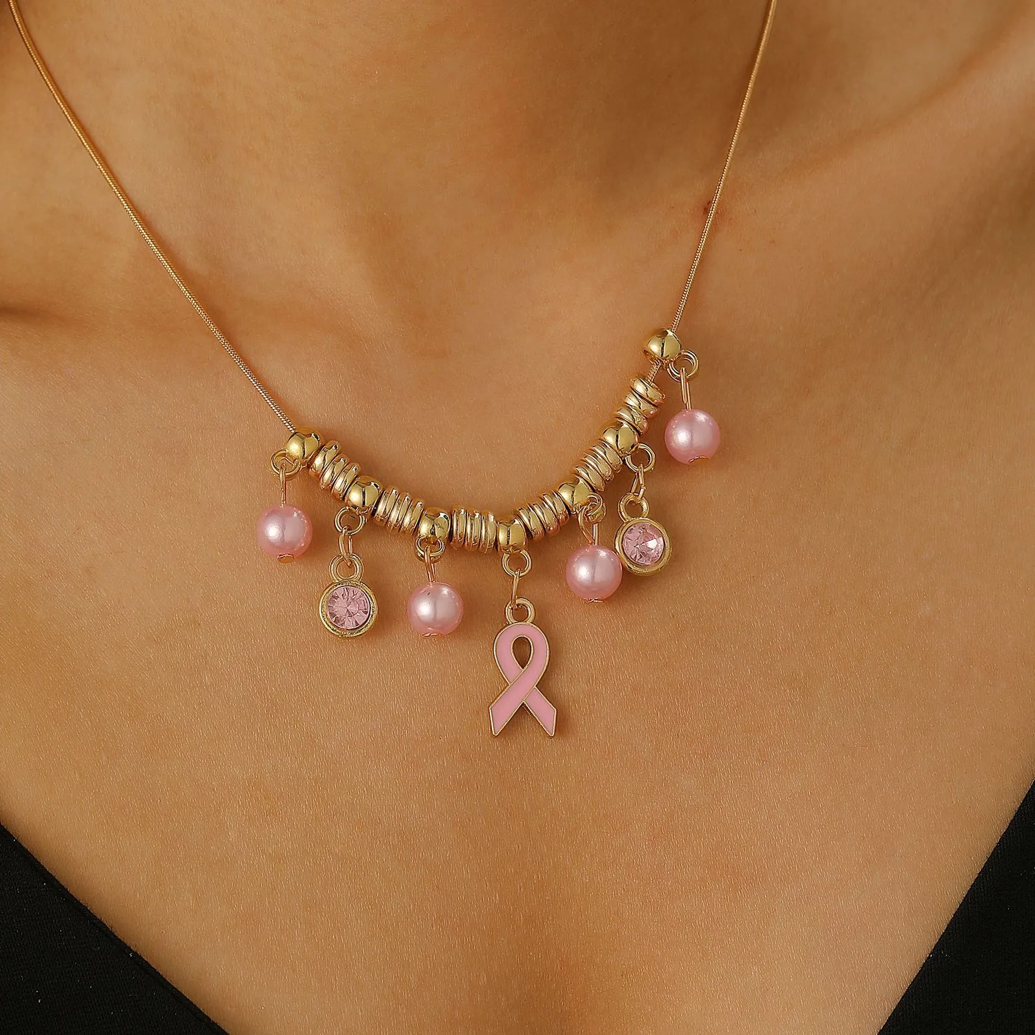 Élégant Femme Perle Artificielle Alliage Le Cuivre Mots De Vocabulaire/Nom Perlé Femmes Ensemble De Bijoux display picture 13