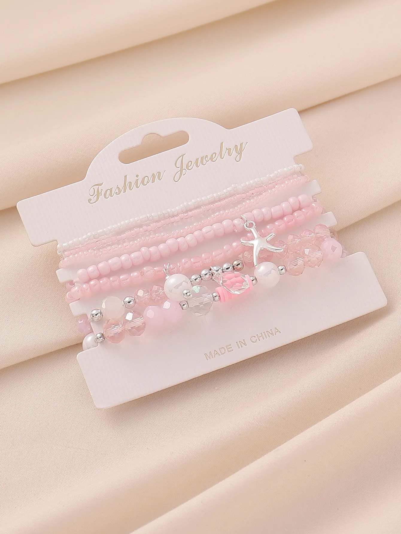 Perle D'Imitation Mostacilla Strass Style De Bande Dessinée Sucré Super Fée Étoile De Mer Bracelet De Cheville display picture 3