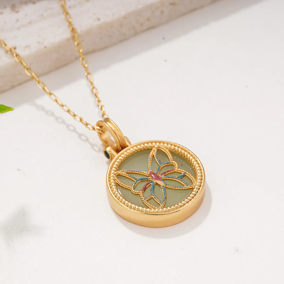 Butterfly Casual Elegant Vacation Copper 18K Gold Plated Pendant Necklace Lobster Trigger Clasp Closure display picture 4