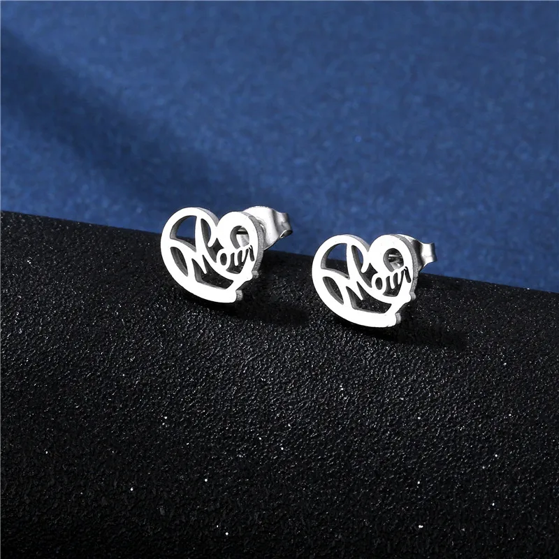 Bohemian Simple Style Classic Style 201 Stainless Steel Vocabulary Words/Name Mother'S Day Women's Jewelry Set display picture 6