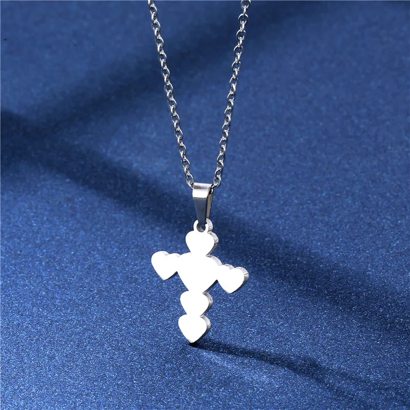 Bohemian Simple Style Classic Style 201 Stainless Steel Cross Women's Jewelry Set display picture 5
