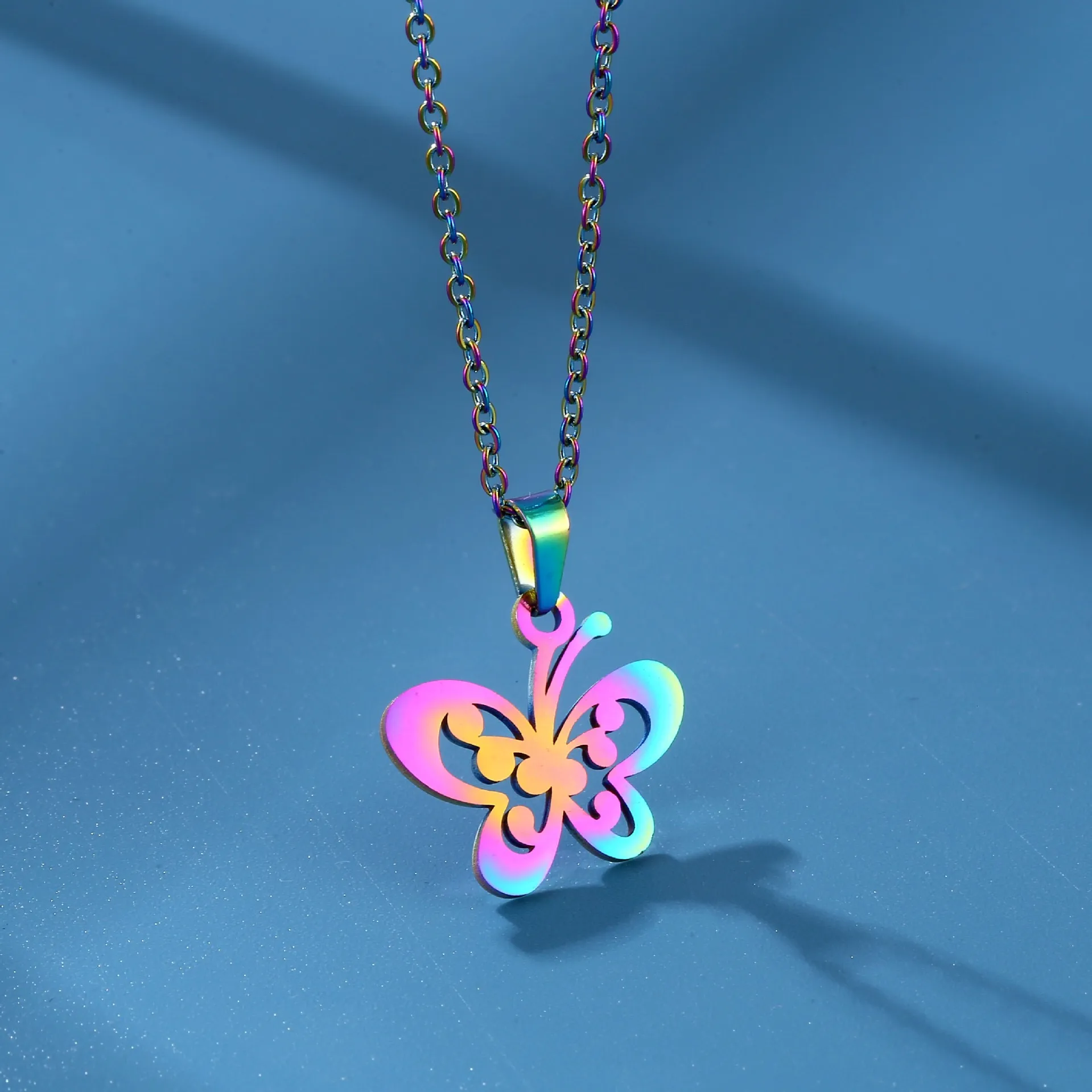 Lady Simple Style Classic Style 201 Stainless Steel Butterfly Christmas Women's Jewelry Set display picture 3