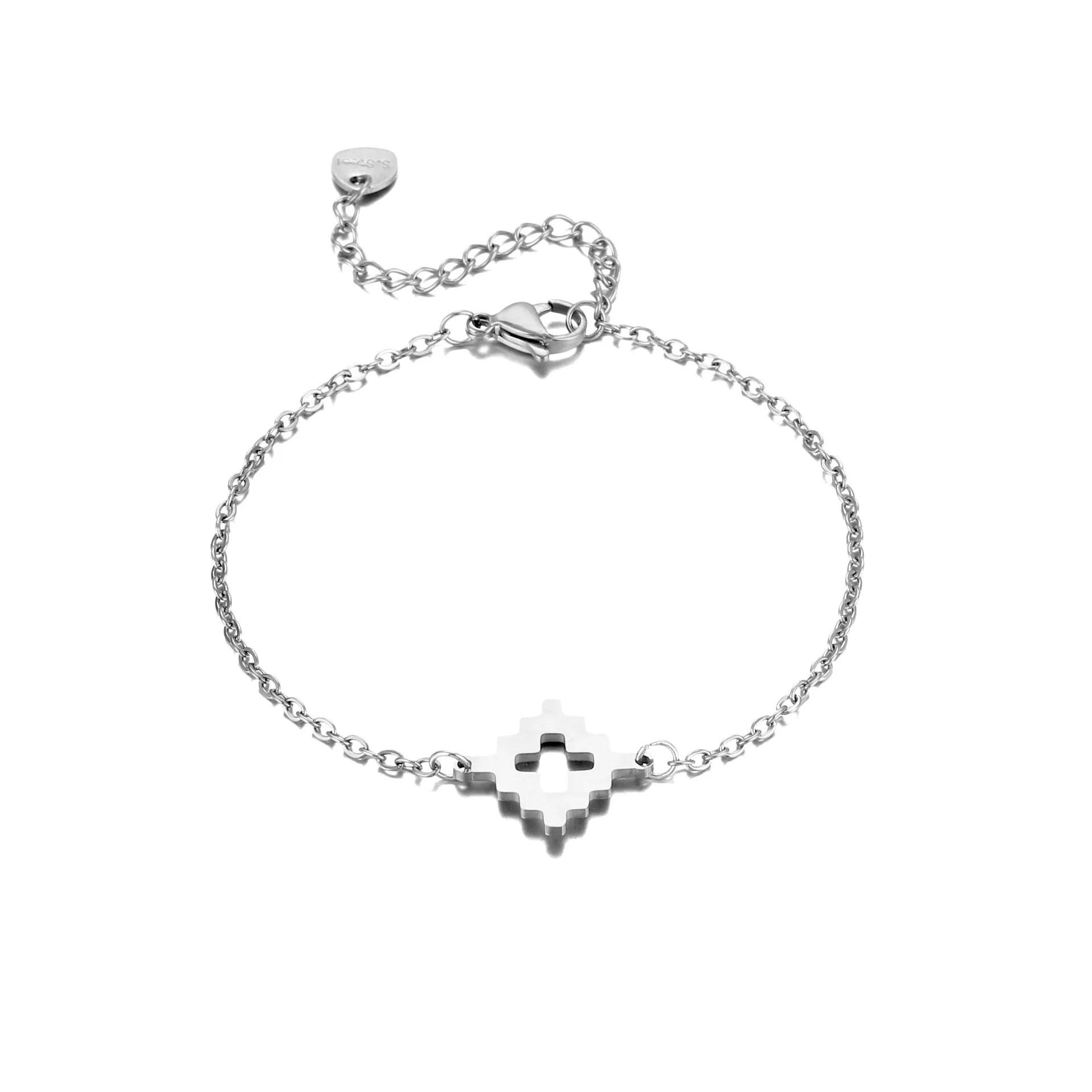 Cross Hip-Hop Bohemian Simple Style 201 Stainless Steel Bracelets In Bulk display picture 2