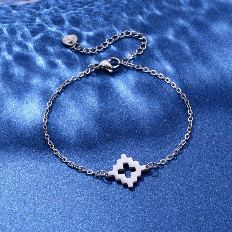 Cross Hip-Hop Bohemian Simple Style 201 Stainless Steel Bracelets In Bulk display picture 4