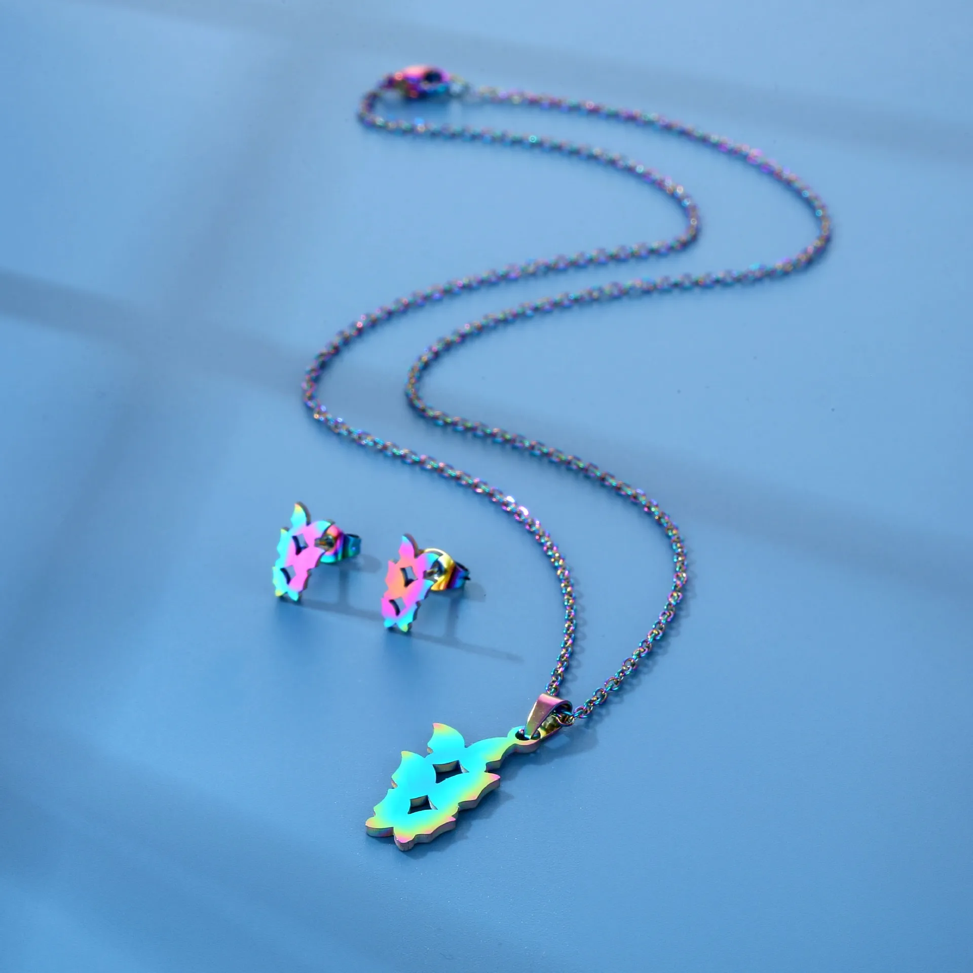 Bohemian Simple Style Classic Style 201 Stainless Steel Butterfly Women's Jewelry Set display picture 2