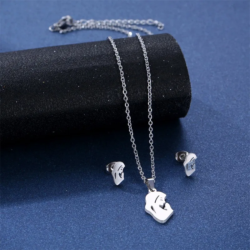 Bohemian Simple Style Classic Style 201 Stainless Steel Human Mother'S Day Women's Jewelry Set display picture 3