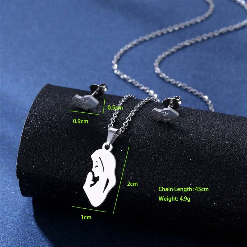 Bohemian Simple Style Classic Style 201 Stainless Steel Human Mother'S Day Women's Jewelry Set display picture 1