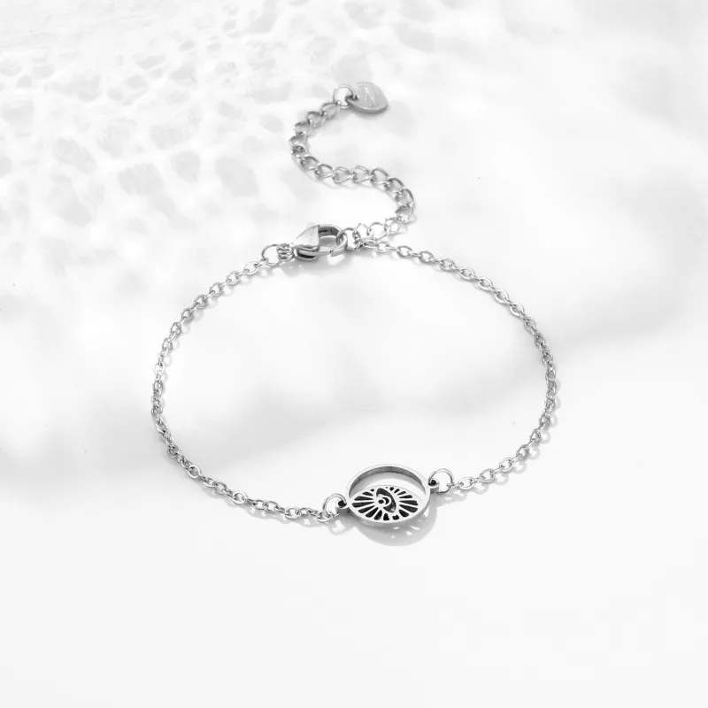 Ojo Casual Estilo Simple Acero Inoxidable 201 Pulsera Al Mayoreo display picture 4