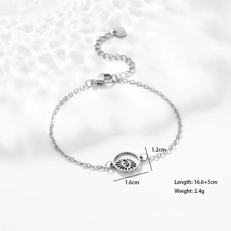 Eye Casual Simple Style 201 Stainless Steel Bracelets In Bulk display picture 1