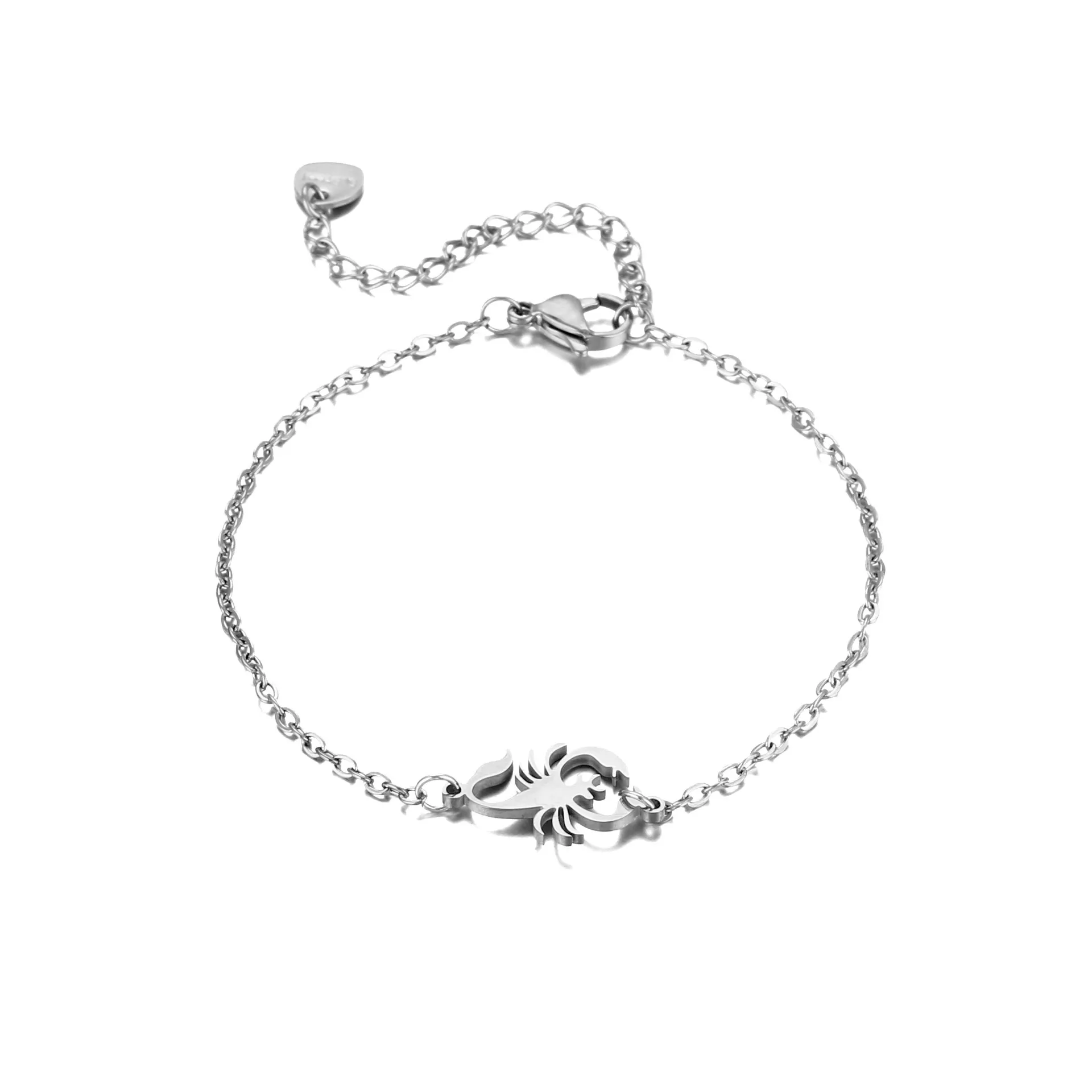 Scorpion Cute Hip-Hop Simple Style 201 Stainless Steel Bracelets In Bulk display picture 5