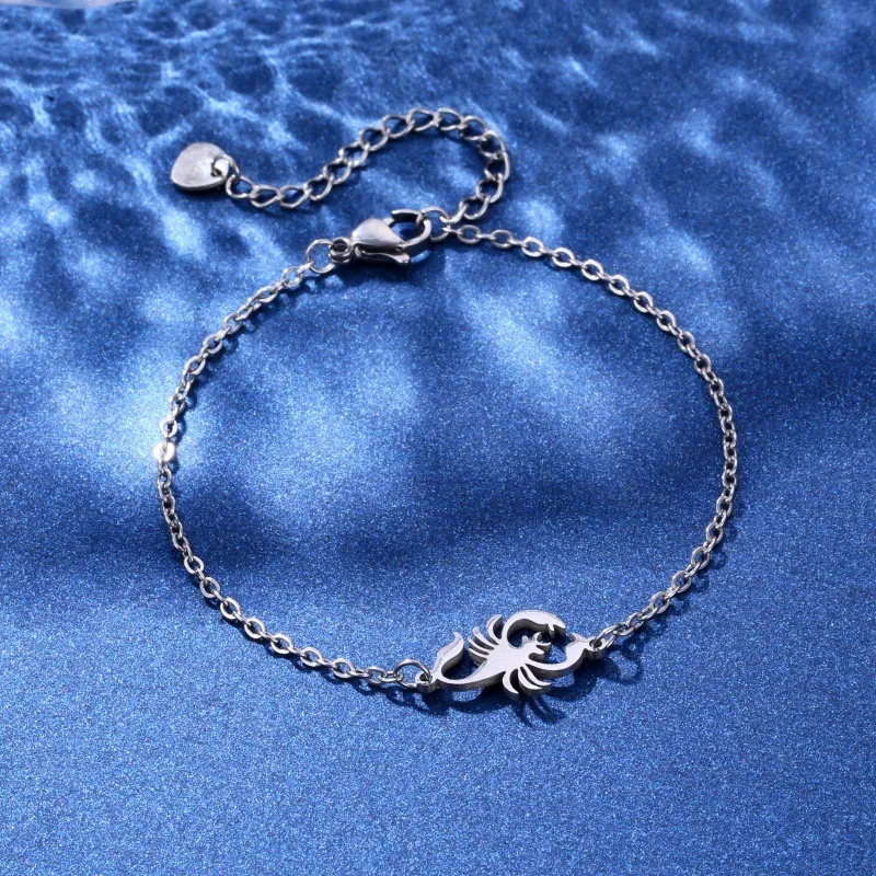 Scorpion Mignon Hip Hop Style Simple Acier Inoxydable 201 Bracelets En Masse display picture 4