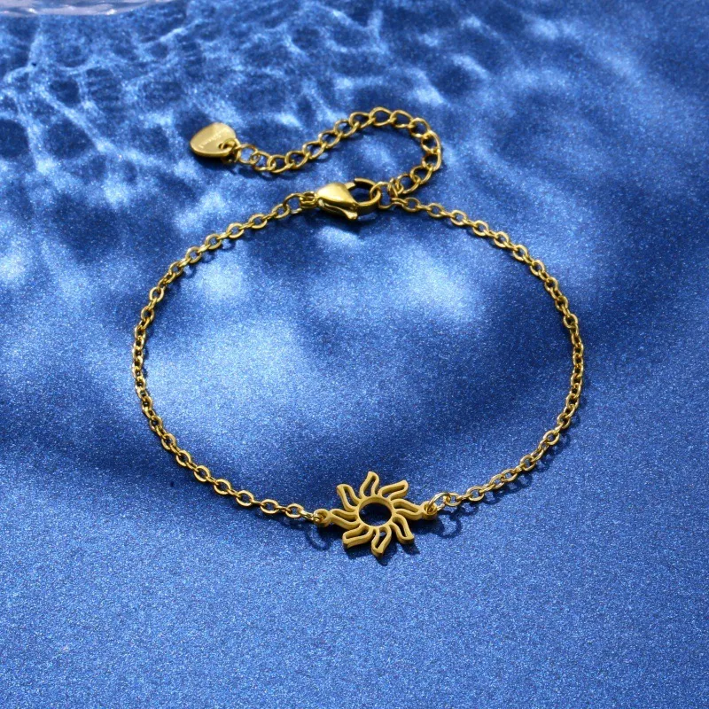 Sun Cute Hip-Hop Bohemian 201 Stainless Steel Bracelets In Bulk display picture 3