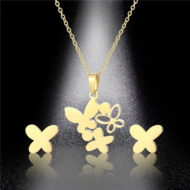 Bohemian Simple Style Classic Style 201 Stainless Steel Flower Women's Jewelry Set display picture 4