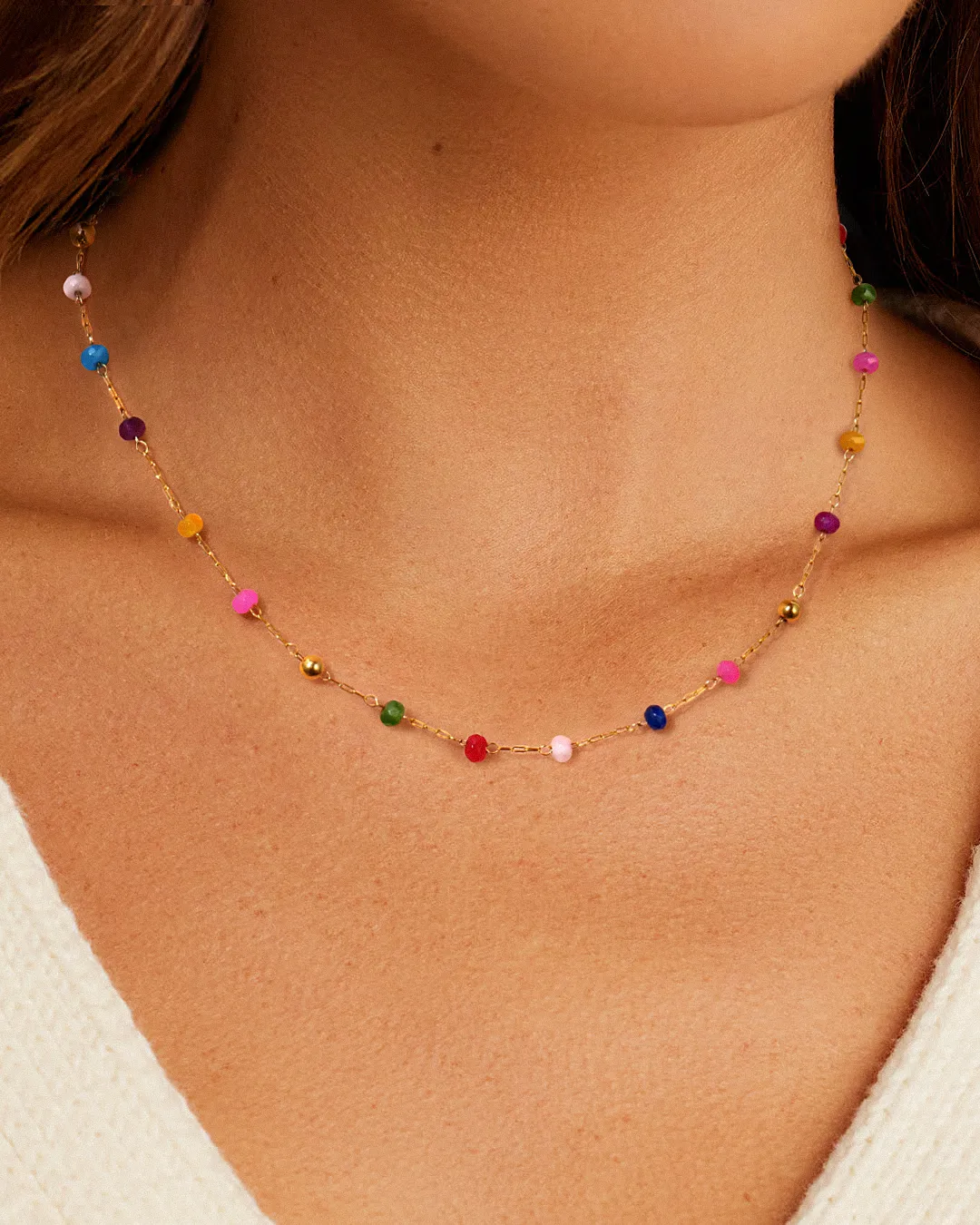 Oval Hawaiian Sexy Romantic Acrylic Necklace Wholesale display picture 12
